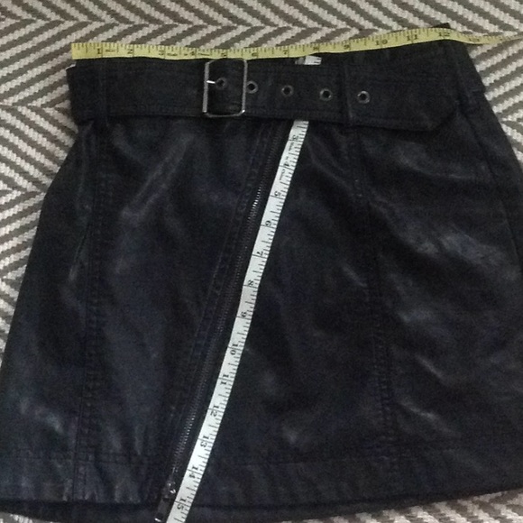 Free People Black Leather Skirt - Picture 10 of 10